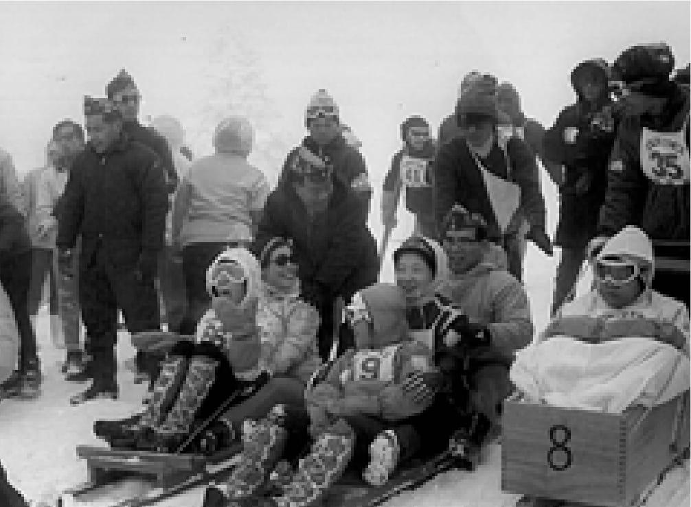 第一回肢体不自由児蔵王雪上教室（1966年）